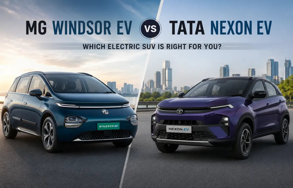 MG Windsor EV vs Tata Nexon EV: Which Electric Car Should You Buy in 2026? Featured Image